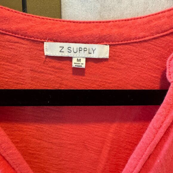 Z Supply Coral Romper, Size M, Button-Down Style - Picture 3 of 4